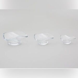 SIN - URCH GLASS DECORATIVE BOWLS (SET OF 3)- NEW